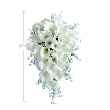 Wedding Bouquets for Bride Bridesmaid, Wedding Bridal Tossing Bouquet for Wedding Ceremony Anniversary Home Decor