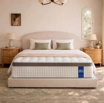 12 Inch King Size Mattress Hybrid King Mattress in a Box, Memory Foam Mattress with Pocket Springs, Medium Firm