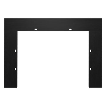 Electric Fireplace Trim Kit for 36inch Fireplace Electric Inserts, Metal Construction Plates, Black-B09R1X2S59