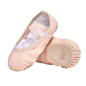 Ballet Shoes for Girls Toddler Soft Leather Split Sole(BP, 9MT)