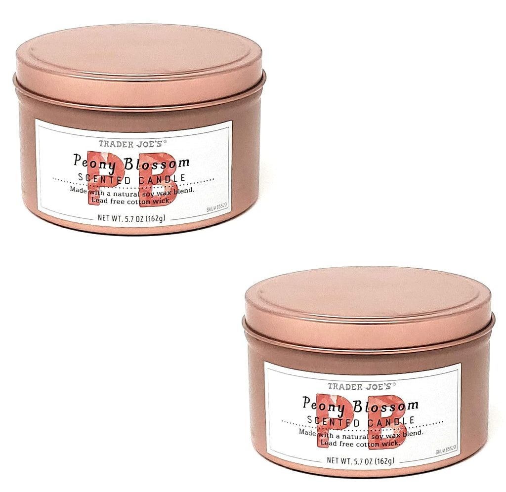 Peony Blossom Candle NET WT. 5.7 OZ Each - Set of 2
