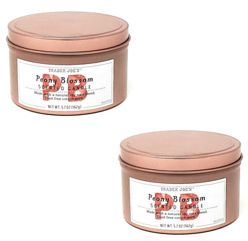 Peony Blossom Candle NET WT. 5.7 OZ Each - Set of 2