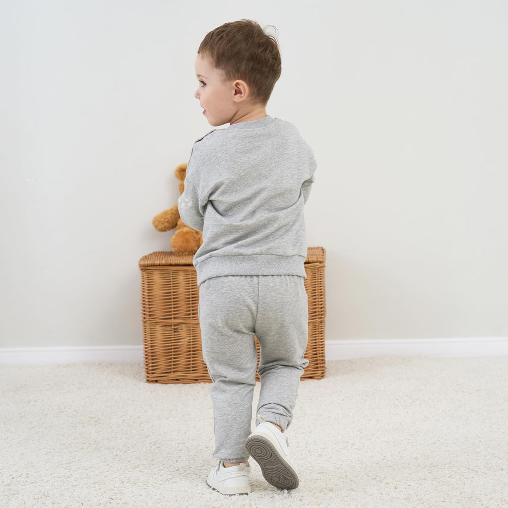 Baby Toddler Boy Clothes Outfit Fall Winter Cotton Fashion Long Sleeve Sweatshirt Shirt and Sweatpants Jogger Sweat