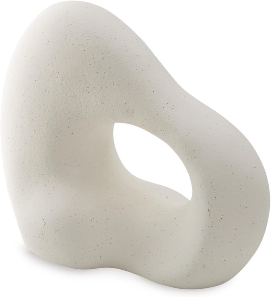 Arthrow Modern 11 in. Ceramic Abstract Sculpture, White