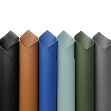 6 Colors Double Sided Faux Leather Sheets Thick Synthetic Crafts Fabric for Leather Earrings Jewlery Making DIY
