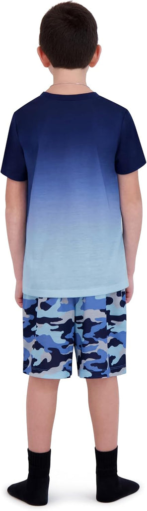 Pajamas Set for Boys, Piece Set, Short Sleeve Shirt with Pajama Shorts