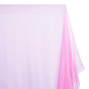 Sparkle Crystal Sheer Organza Fabric Shiny for Fashion, Crafts, Decorations 60 (Orchid, 1 Yard)
