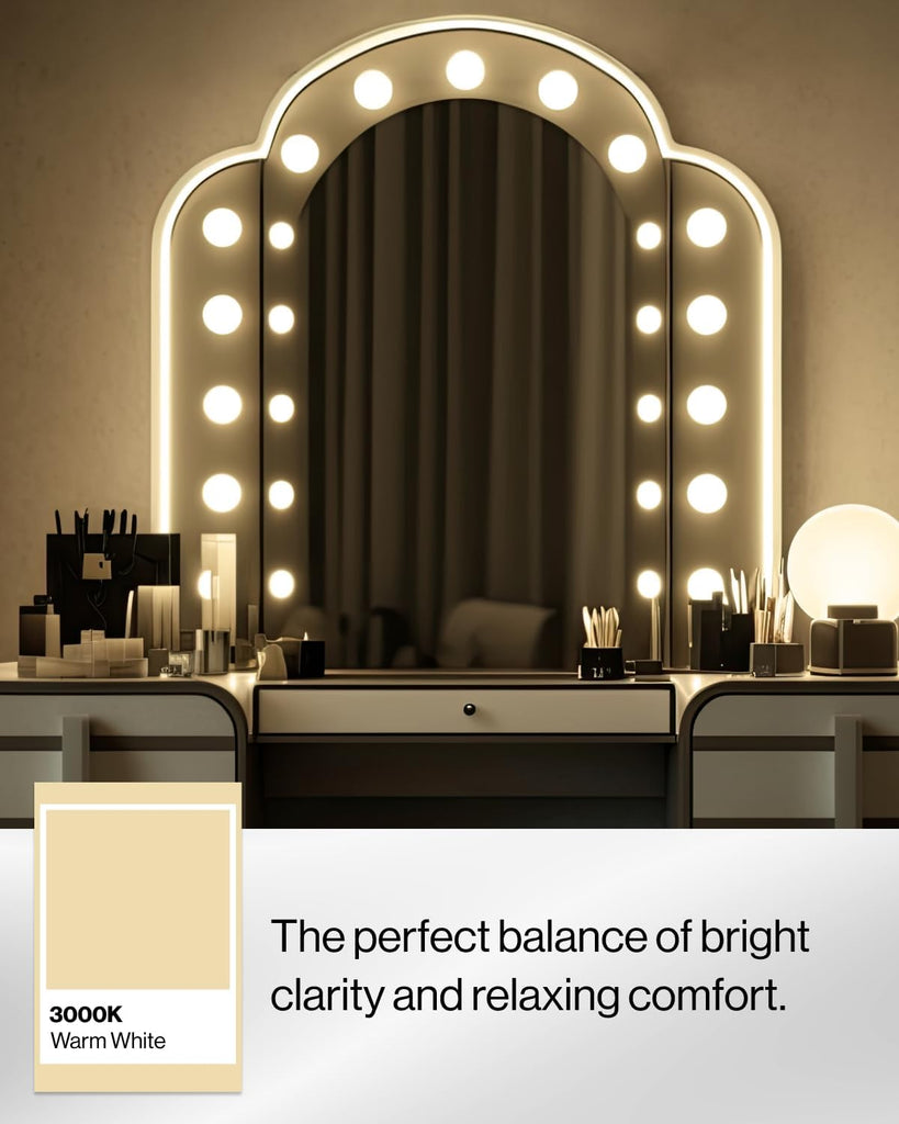 12 Pack G25 LED Light Bulbs, Globe Vanity Lights for Bathroom High Output, 1000 LM, 11W (100W Equivalent), 3000K Warm