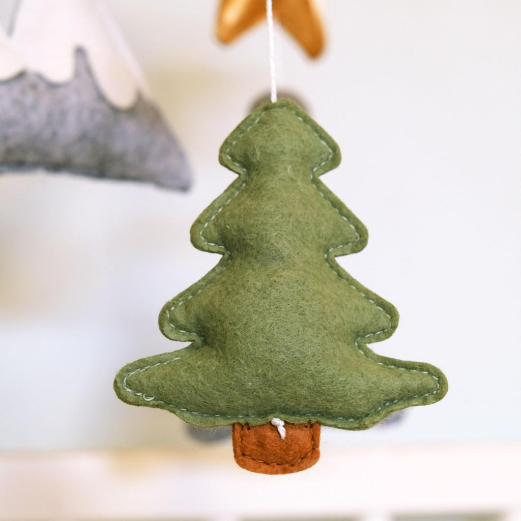 Woodland Baby Crib Mobile, Mountain Mobile for Crib for Boys & Girls, Neutral Nursery Mobile, Baby Shower Gift