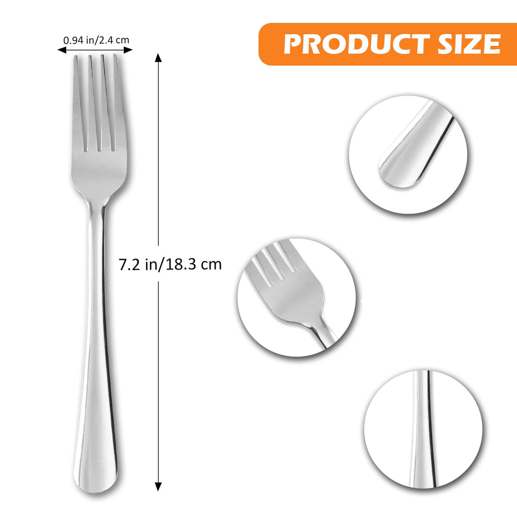 120 PCS Dinner Fork Set - Windsor Stainless Steel Silverware Fork 7.1 Inch with Dishwasher Safe Flatware Forks for