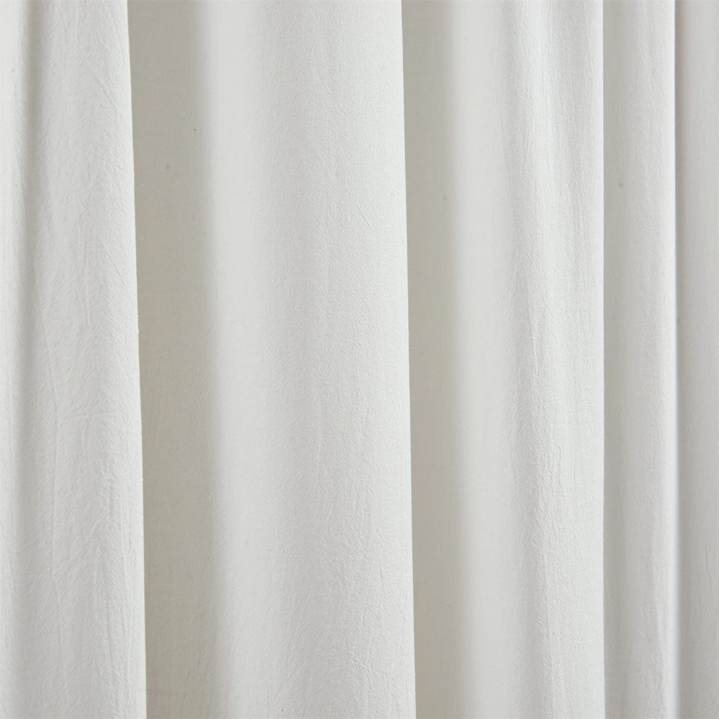 Mermaid Ruffle 72x72 100% Cotton Ivory White French Country Shabby Chic Shower Curtains Boho Farmhouse Country