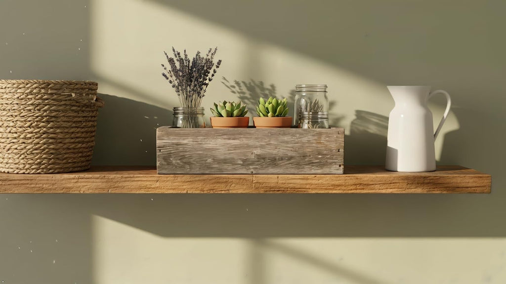 Rustic Revival | Decorative Barnwood Box - Authentic Rustic Weathered Wood Box for Table Decoration, Weddings