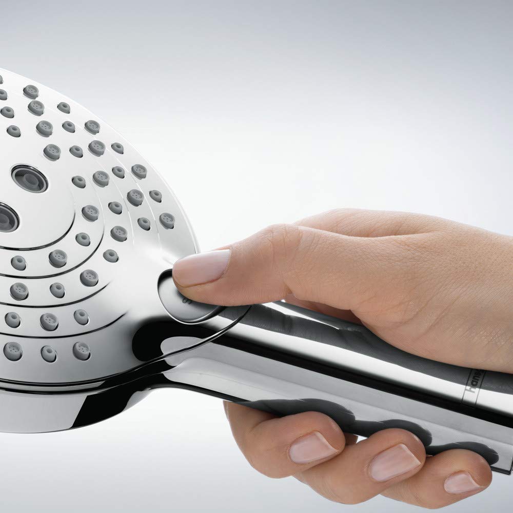 Raindance Select S Low Flow 5-inch Handheld Shower Head Modern 3 -Spray PowderRain, Rain, Whirl 26036821