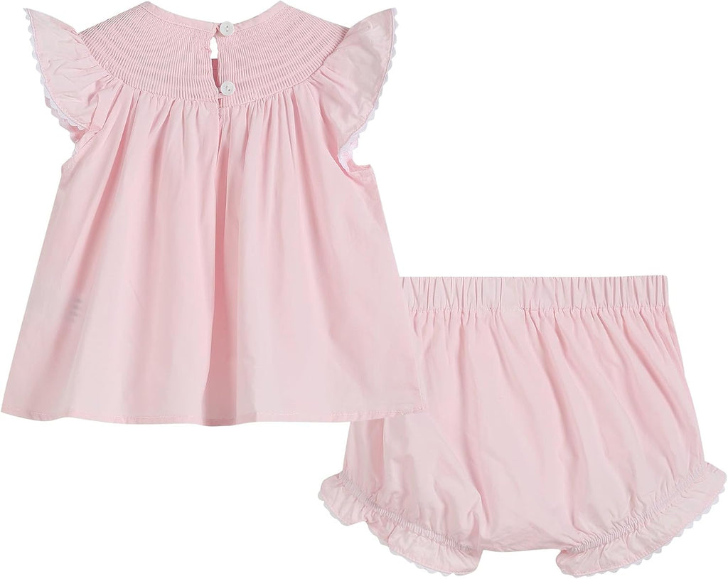 Baby Girls and Toddler Applique Top and Bloomer 2pc. Set