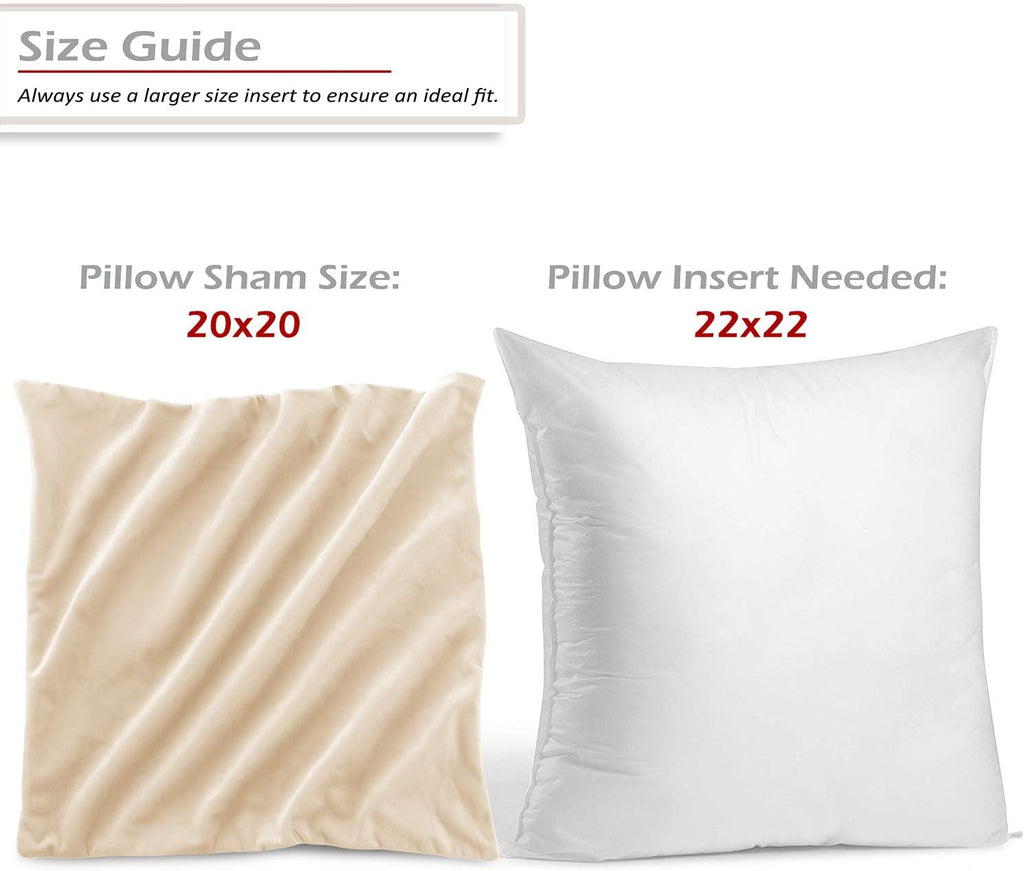 Throw Pillow Covers, Cozy Velvet Decorative Outdoor Pillow Covers 20X20 Inches, Soft Solid Cushion Covers, Set of 4
