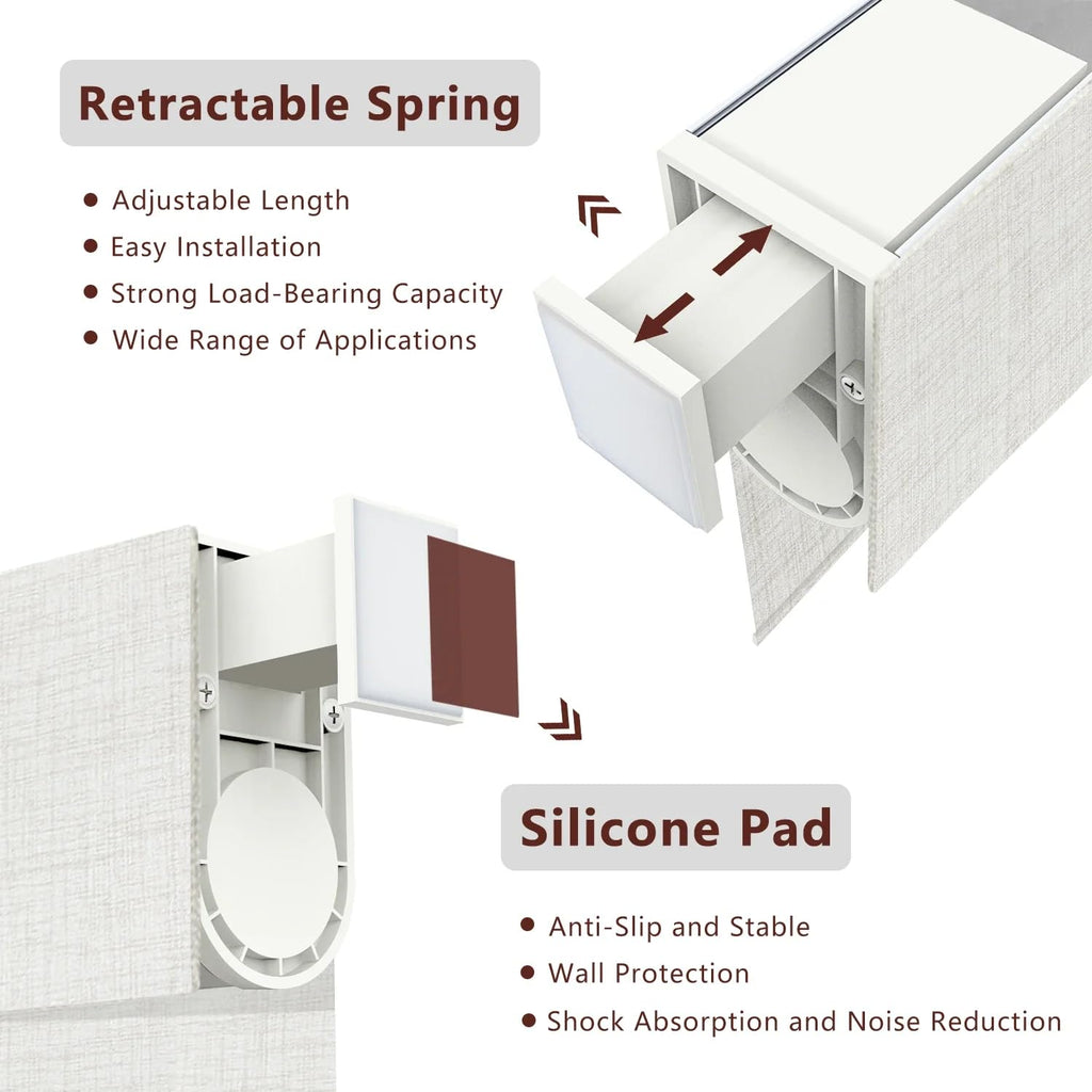 No Drill Motorized Blinds with Remote, Blackout, with APP, Voice