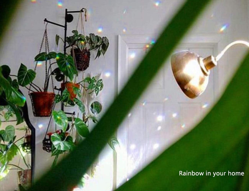 Mixed Colorful Crystal Ball Prism with Drilled Hole Sunshine Catcher Rainbow Pendants Maker