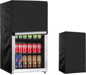 Beverage refrigerator cover 20''W x 20''D x 34''H,Suitable for 3.2 cu ft Beverage fridge/Mini fridge, 600D Oxford