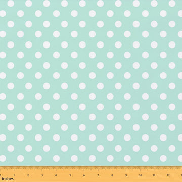 Polka Dots Fabric by The Yard, Modern Geometric Circles DIY Craft, Abstract Art Decorative Craft DIY Projects, Cartoon