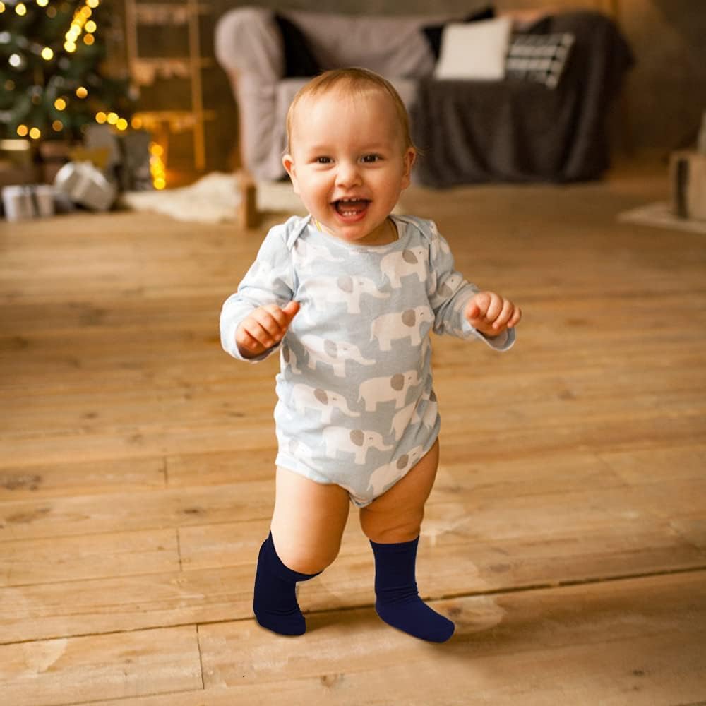 24 Pairs Kids Socks Boys Crew Socks for Girls