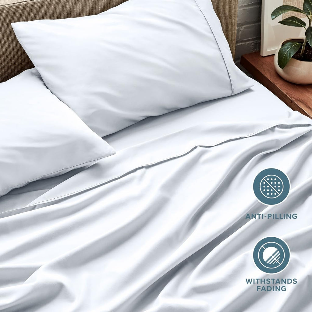 RV Bunk Sheet Set - 1800 Ultra-Soft (30x75), White