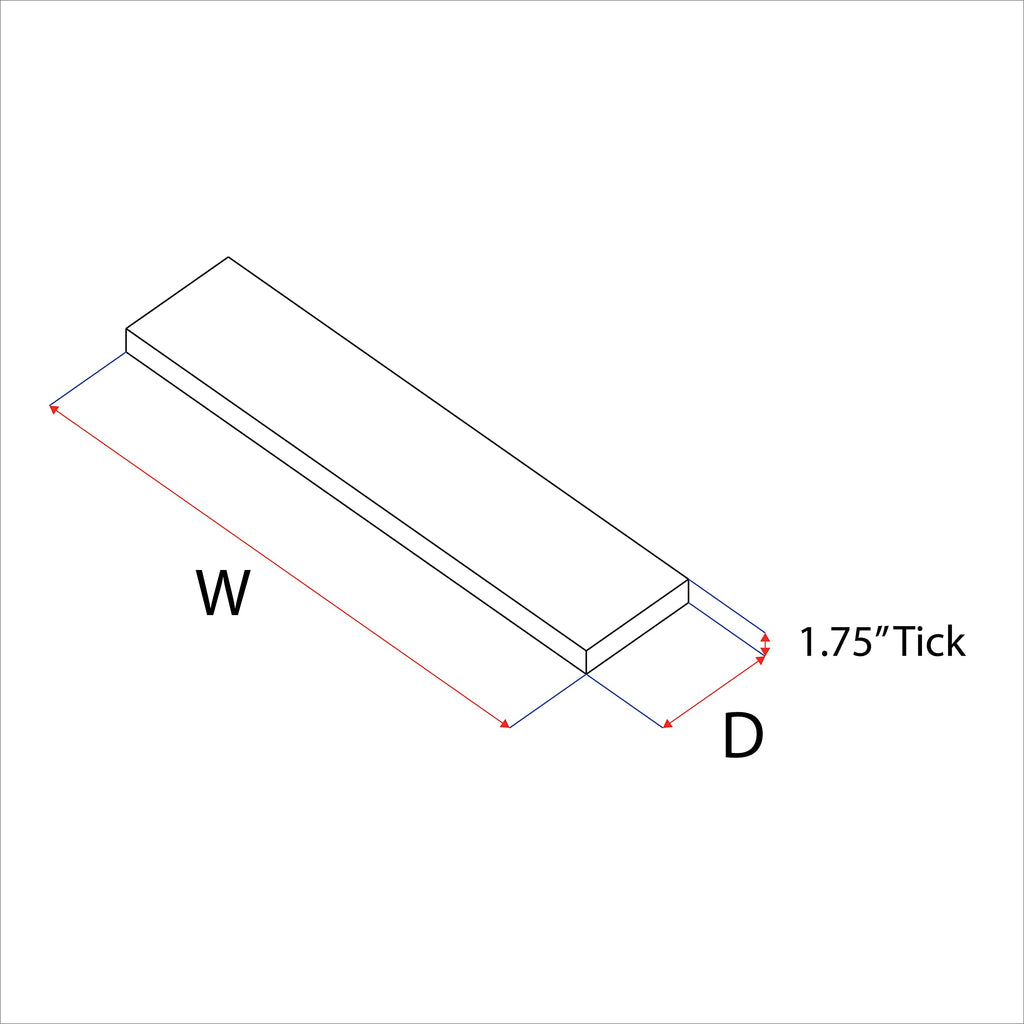 Rustic Floating Shelves, Set of 2, Hidden Bracket, Solid Wood, Heavy Duty, Wall Mounted Shelves, (Provincial, 24Wx12D)