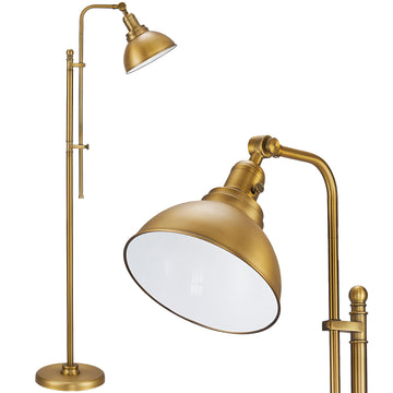 Industrial Floor Lamp 65", Adjustable Standing Lamp