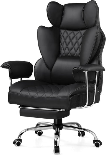 Gaming Chair,Office Chair with Pocket Spring Lumbar Support, Ergonomic Comfortable Wide Office Desk Computer Chair