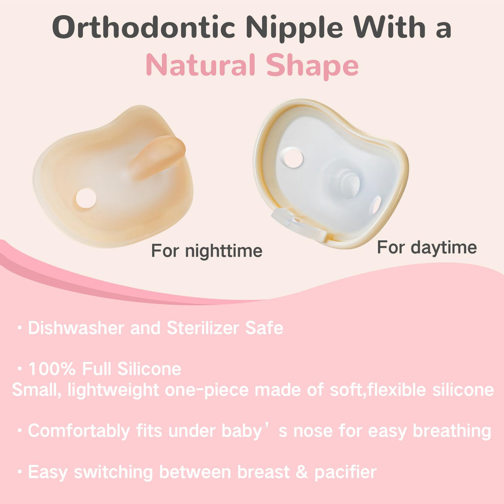 Natural Glass Baby Bottles for Breastfeeding Babies,Newborn Anti-Colic Baby Bottle Set with Slow Flow Nipple,0-3