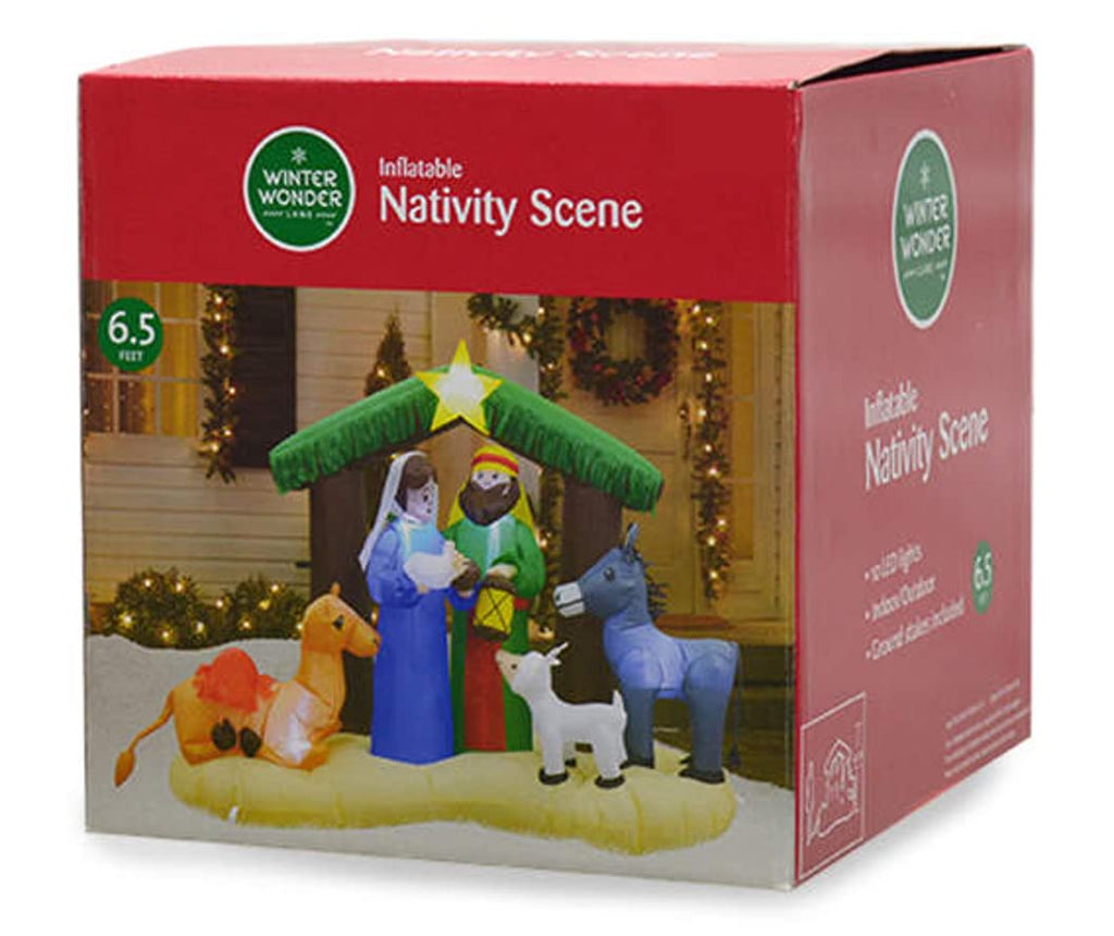 6.5' Inflatable LED Nativity Scene