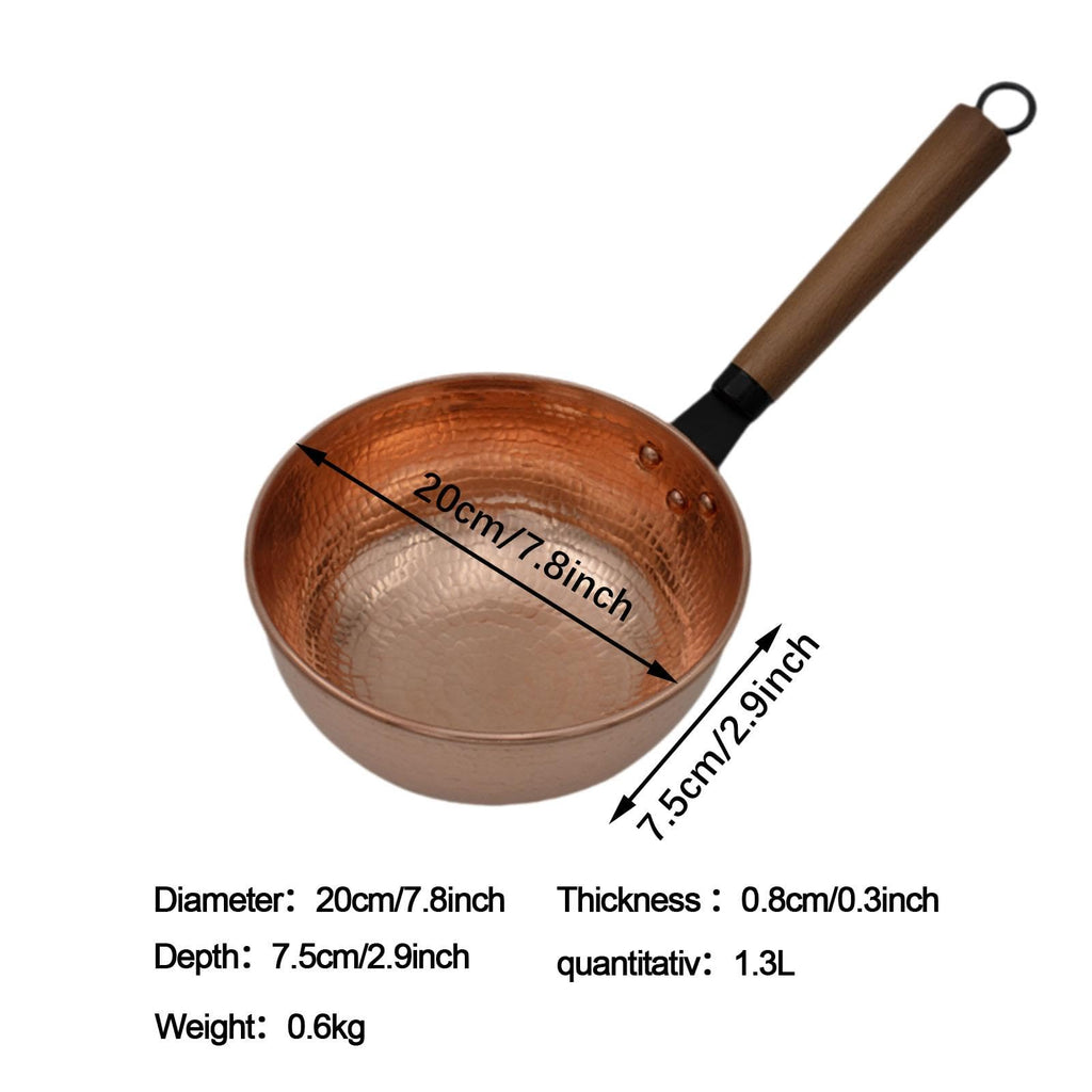 Stockpot Saucepan Multifunctional Small Cookware Copper Sauce Pan Soup Pot for Restaurant Household Boiling Camping