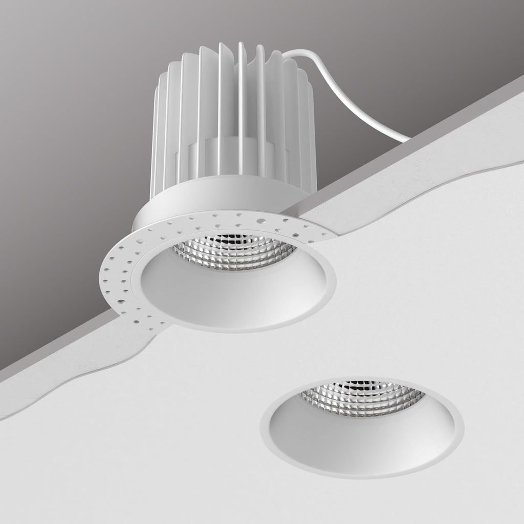 5CCT 4 Inch Recessed LED Lights, Round Trimless Downlight