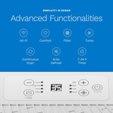 Dehumidifier 3,500 Sq Ft Wi-Fi (25 Pint MAX 64 Pint at 95°F, 90% RH) for Advanced Humidity & Moisture Control, Quiet