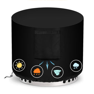 Waterproof Fire Pit Cover Round for Bonfire 19" and 20"