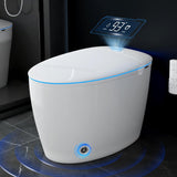 Smart Toilet with Bidet Built in, Bidet Toilet with Foam Shield, Auto Open/Close Lid & Dual Flush