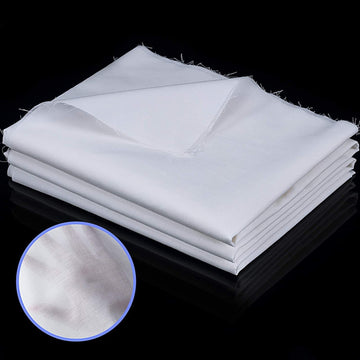 Poly Cotton Fabric Broadcloth for Sewing, 1.6 Yard X 5 Yard, White