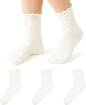 Uniform Dress Ankle Crew Sock 3/5/6 Pairs for Kid