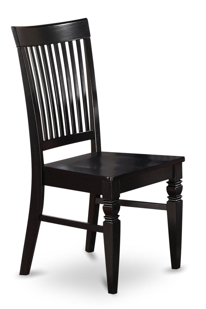 West Furniture 6 Piece Dining Set Contains a Rectangle Dining Room Table and 4 Kitchen Chairs with a