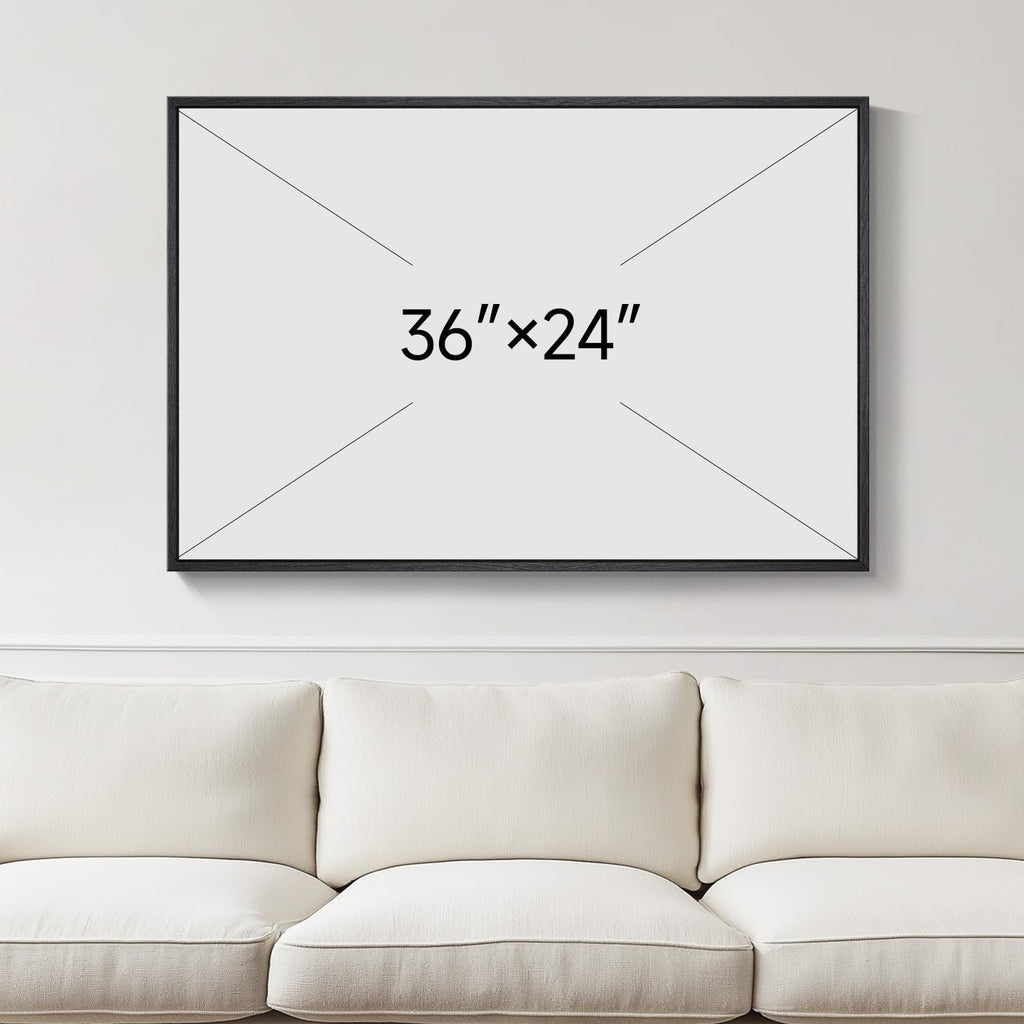 Black Framed Coastal Sailboat Canvas Wall Art, Teal Ocean Landscape Prints Paintings Artwork for Walls, Nautical Wall