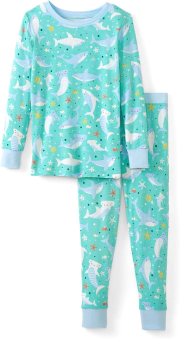 Two-Piece Pajama Set, Viscose from Bamboo, Toddler Kids PJs