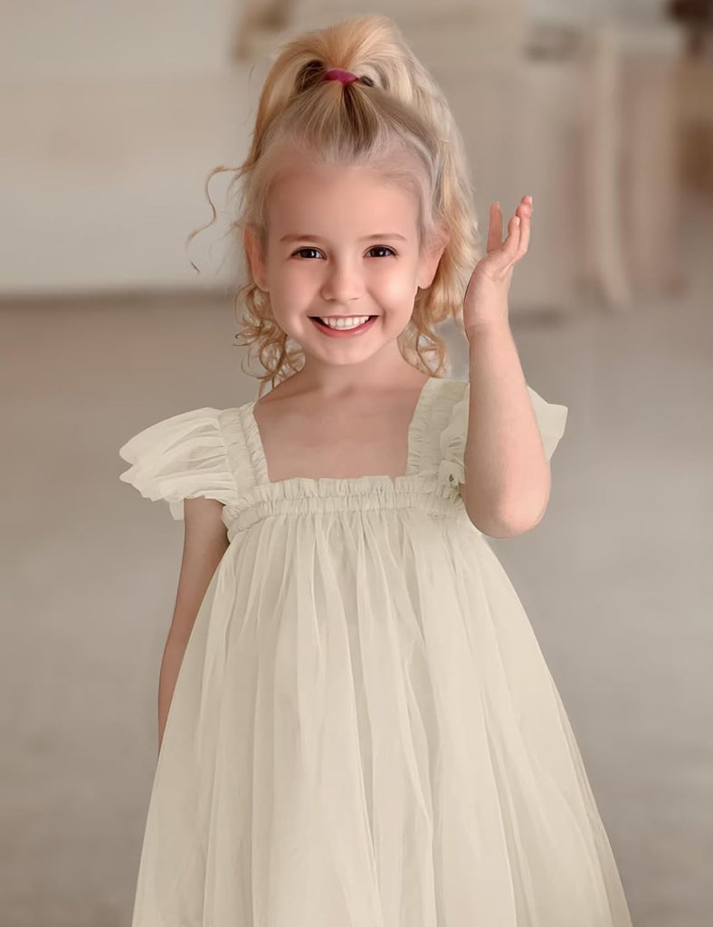 Baby Girl First Birthday Outfit Cake Smash 1st Birthday Dress with Flower Headband