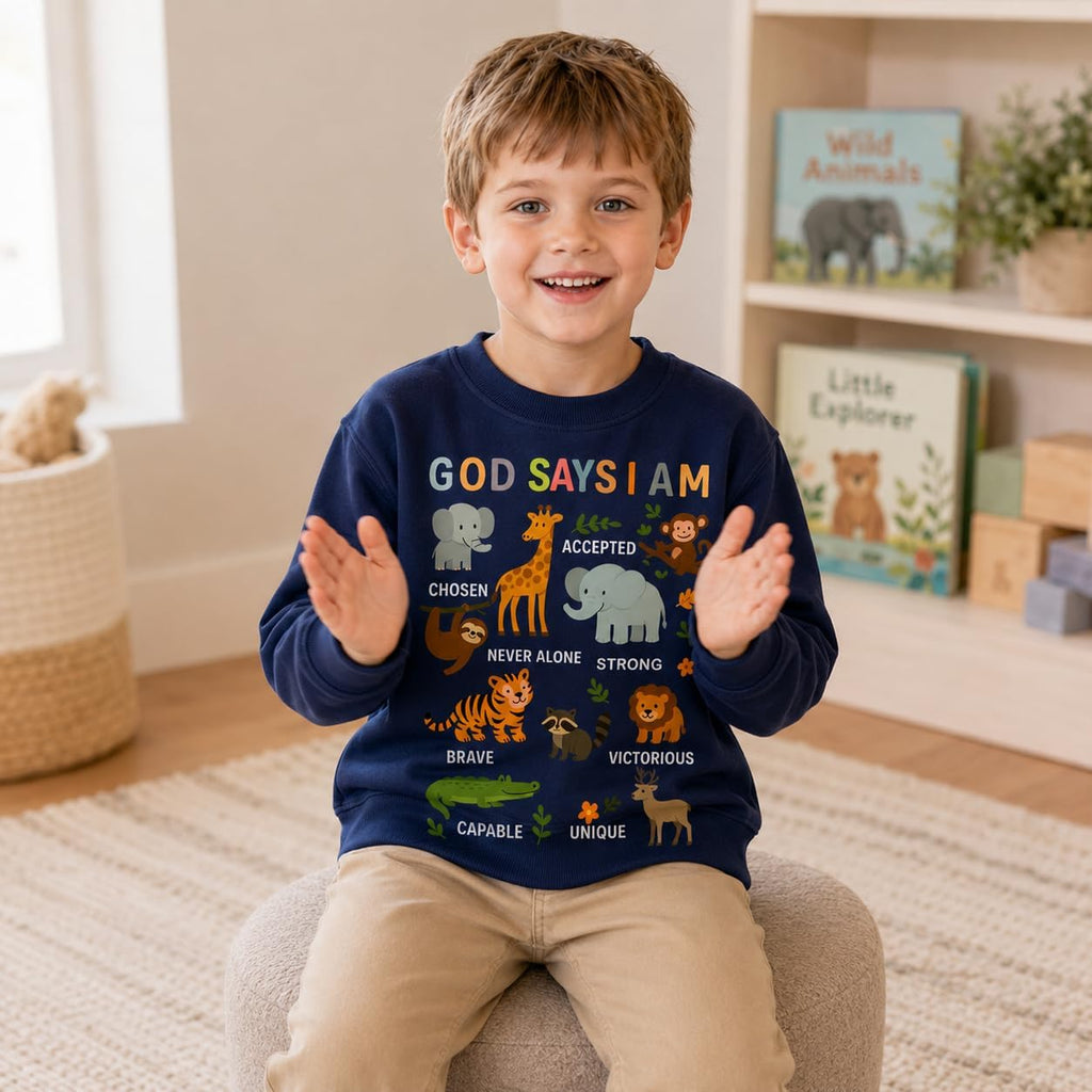 Boys Cotton Crewneck Sweatshirt Shirts