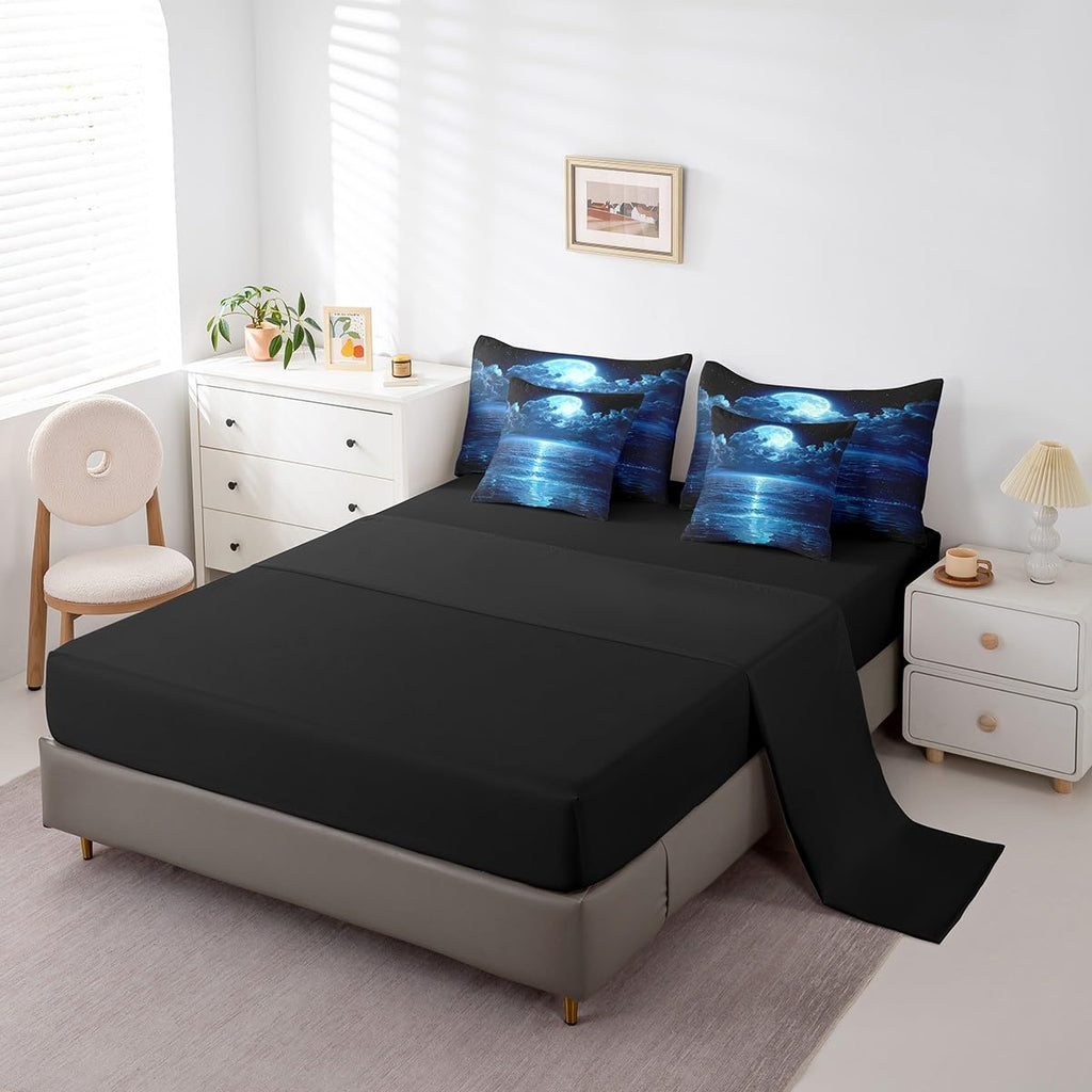 Moonlight Beach Comforter Set with Sheets 7 Piece
