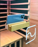 Indoor Infrared Hemlock & Okoume 1100W 1-Person MINI Sauna with LED Lights, Bluetooth Speakers