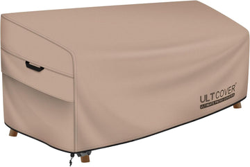 Waterproof Outdoor Bench Furniture Cover, 58W x 28D x 35H in | Heavy Duty 600D Polyester, UV Resistant, Fits Patio