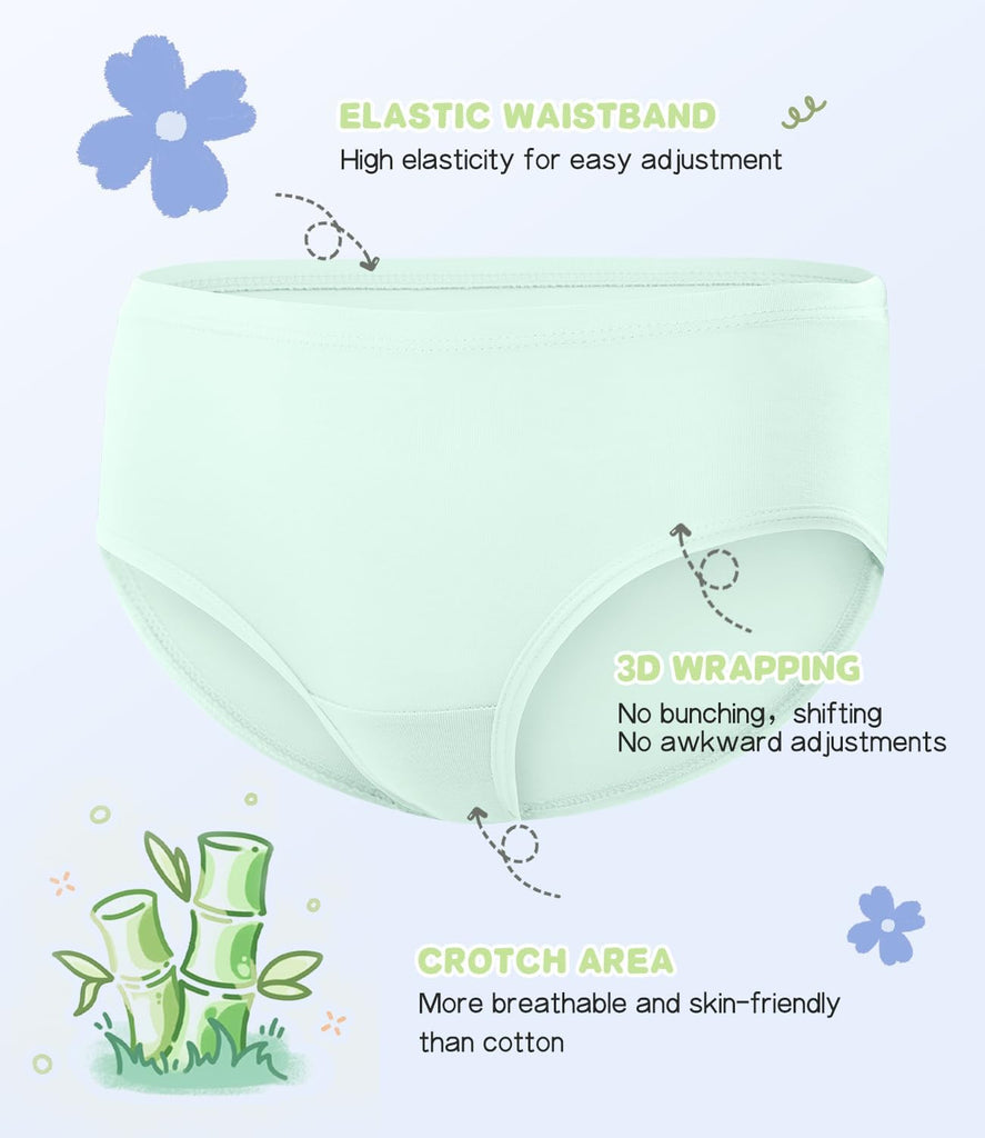 Girls Underwear Breathable 6 Kids Panties 6 Pack