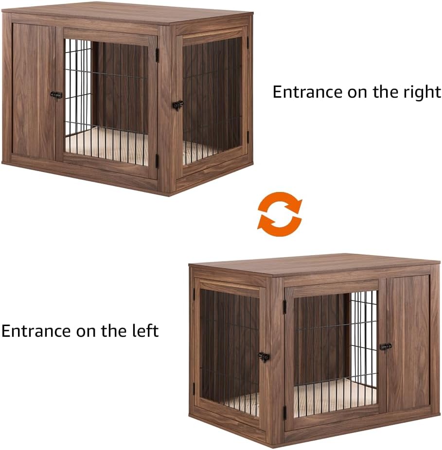 38.5 Inch Furniture Style Dog Crate for Medium Large Dogs