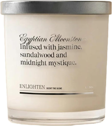 Egyptian Moonstone Candle | Luxurious Jasmine & Sandalwood Scent | Double Scent Load for Enhanced Aroma - Set of 101