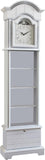 72'' Traditional Floor Standing Wood Grandfather Clock with White Finish