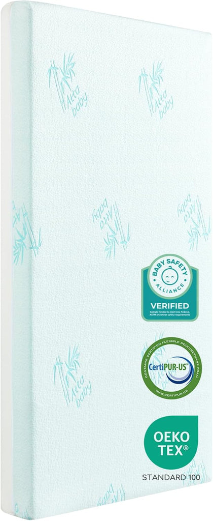 Crib Mattress, Baby Safety Alliance Certified, Dual-Sided Design of Breathable Open Cell & Comfy Memory Foam